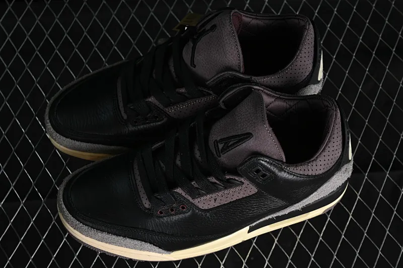 All categories Air Jordan Jordan series basketball shoes Air Jordan 3 A Ma Maniere x Air Jordan 3 Retro "Black" AJ3 Joe 3 joint model FZ4811-001